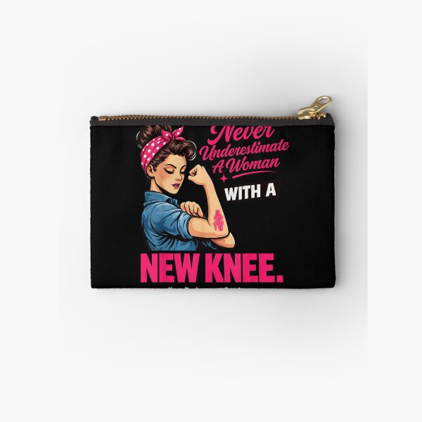 Item preview, Rosie The Riveter Never Underestimate A Woman With A New Knee Survivor designed and sold by DienesAngele.