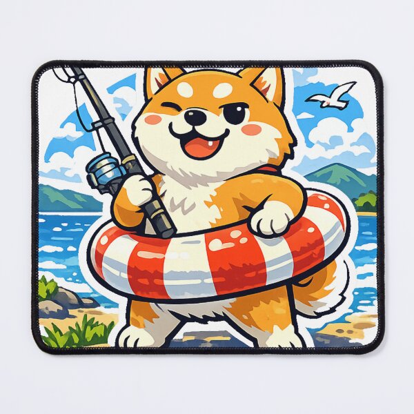 Item preview, Biwako Is Basically the Sea Shiba Inu Sticker | Funny Japan Travel Meme Kawaii Dog designed and sold by kawaii animal store (in Japan).