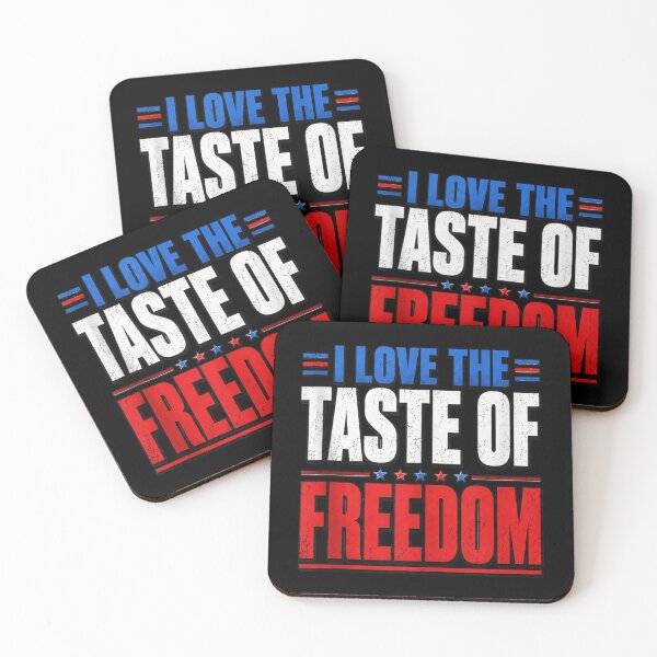 Item preview, Patriotic Red White Blue I Love The Taste Of Freedom Distressed Text designed and sold by DienesAngele.