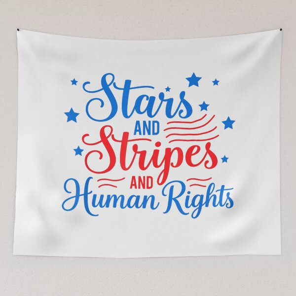 Item preview, Progressive Patriotic Typography Design Stars And Stripes And Human Rights Equality Art designed and sold by DienesAngele.