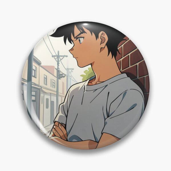 Item preview, Portrait - Man leaning brick wall crossed arms designed and sold by AnimeShin.