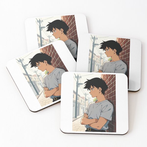 Item preview, Portrait - Man leaning brick wall crossed arms designed and sold by AnimeShin.