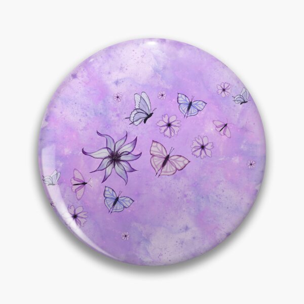 Item preview, Purple Butterfly Dream - Aesthetic Watercolor Design designed and sold by Violet-Forge.