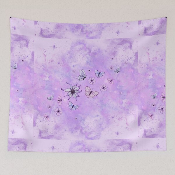 Item preview, Purple Butterfly Dream - Aesthetic Watercolor Design designed and sold by Violet-Forge.