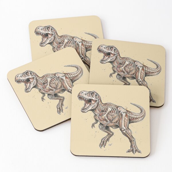 Item preview, Deep Time Paranoia: X-Ray Style Tyrannosaurus Rex Print designed and sold by FreiherrPK.