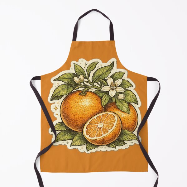 Item preview, Vintage Botanical Orange with Blossom Flowers – Victorian Natural History Illustration | Orange Art Print Gift designed and sold by irfanshikh.