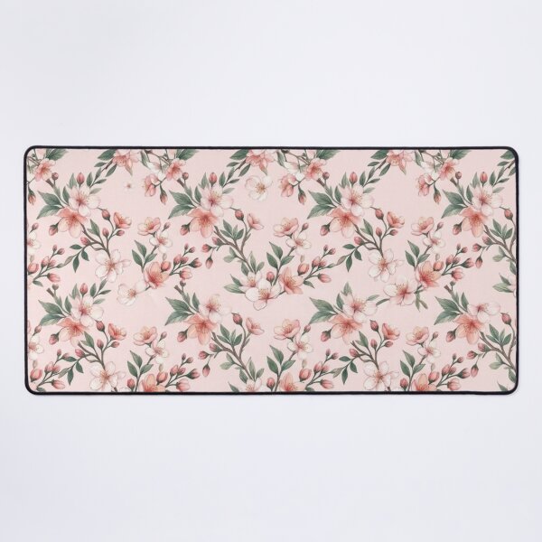 Item preview, Elegant Pink Cherry Blossom Floral Seamless Pattern designed and sold by FashioonTrends.