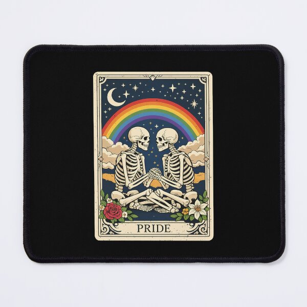 Item preview, Gay Pride Skeleton LGBT Tarot Card designed and sold by nosu-art-pod.