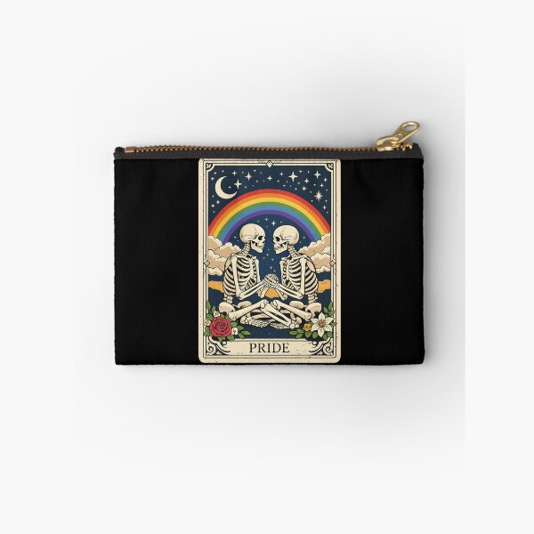 Item preview, Gay Pride Skeleton LGBT Tarot Card designed and sold by nosu-art-pod.