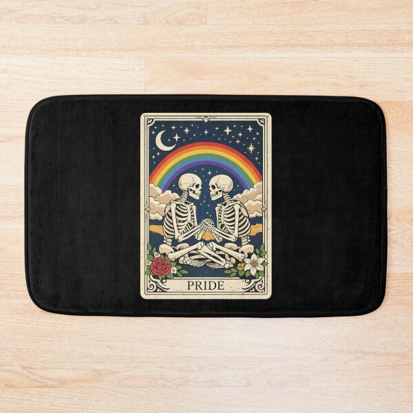 Item preview, Gay Pride Skeleton LGBT Tarot Card designed and sold by nosu-art-pod.