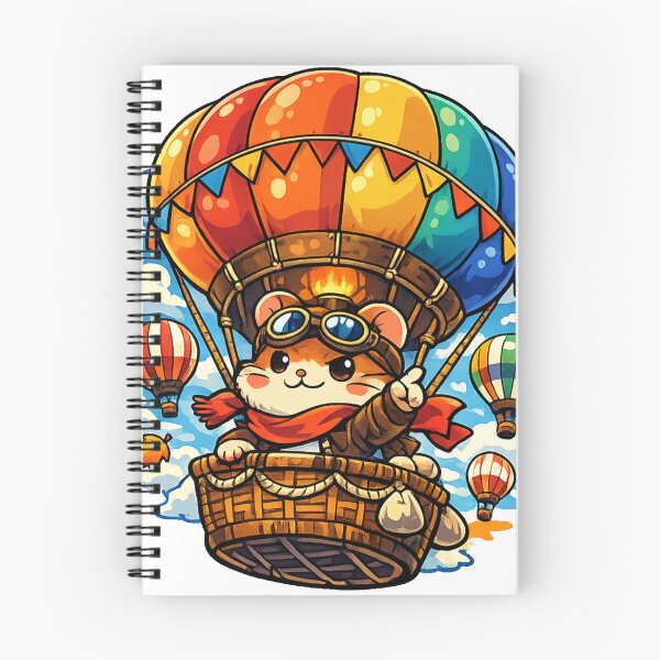Item preview, Sky Conqueror Hamster Hot Air Balloon Sticker – Kawaii Japan Festival Adventure Design designed and sold by kawaii animal store (in Japan).
