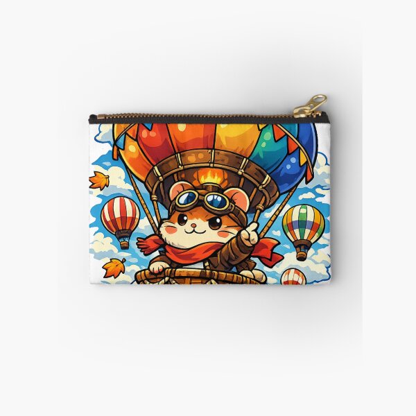 Item preview, Sky Conqueror Hamster Hot Air Balloon Sticker – Kawaii Japan Festival Adventure Design designed and sold by kawaii animal store (in Japan).