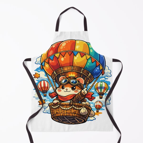 Item preview, Sky Conqueror Hamster Hot Air Balloon Sticker – Kawaii Japan Festival Adventure Design designed and sold by kawaii animal store (in Japan).