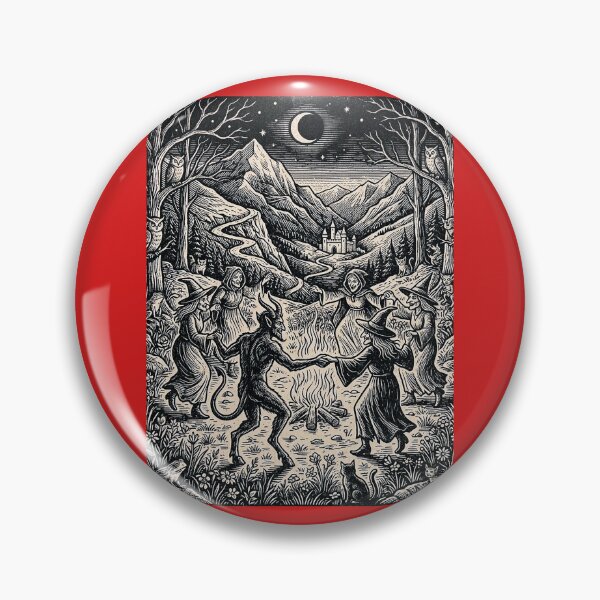 Item preview, Witches' Sabbath Night - Vintage Woodcut Illustration designed and sold by Marginalia Workshop.