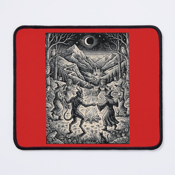 Item preview, Witches' Sabbath Night - Vintage Woodcut Illustration designed and sold by Marginalia Workshop.