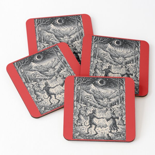Item preview, Witches' Sabbath Night - Vintage Woodcut Illustration designed and sold by Marginalia Workshop.