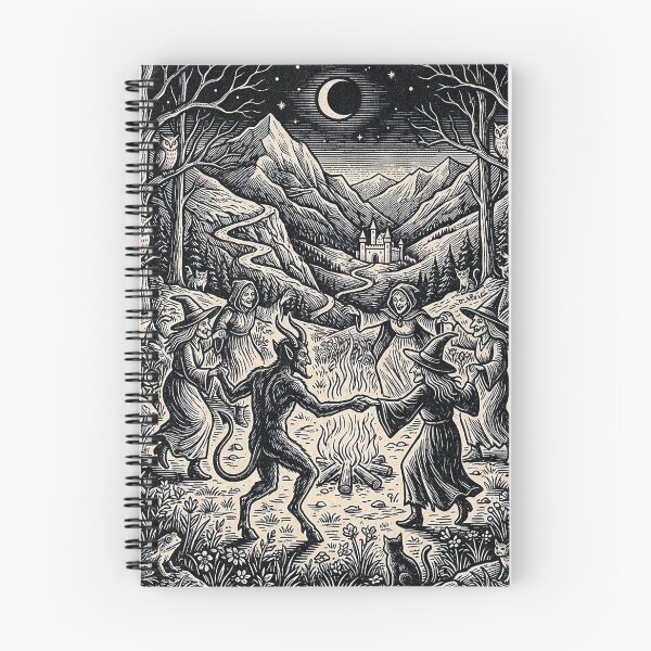 Item preview, Witches' Sabbath Night - Vintage Woodcut Illustration designed and sold by Marginalia Workshop.