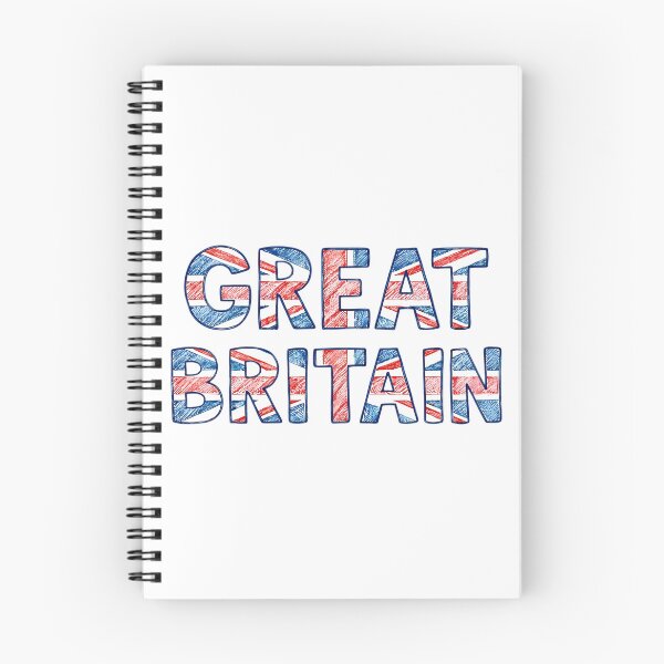 Item preview, Great Britain Flag Hand Drawn Text designed and sold by Ar0undTheW0rld.