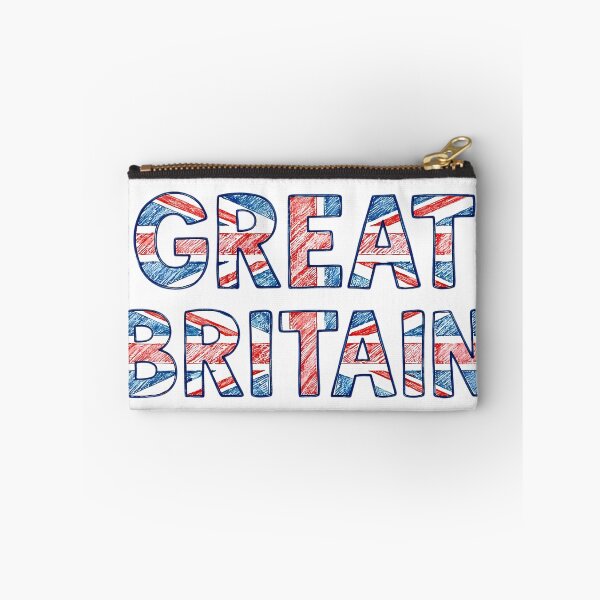 Item preview, Great Britain Flag Hand Drawn Text designed and sold by Ar0undTheW0rld.