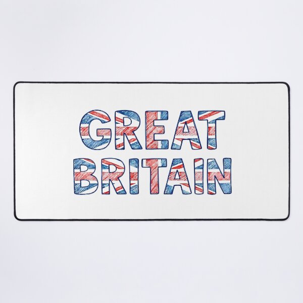 Item preview, Great Britain Flag Hand Drawn Text designed and sold by Ar0undTheW0rld.