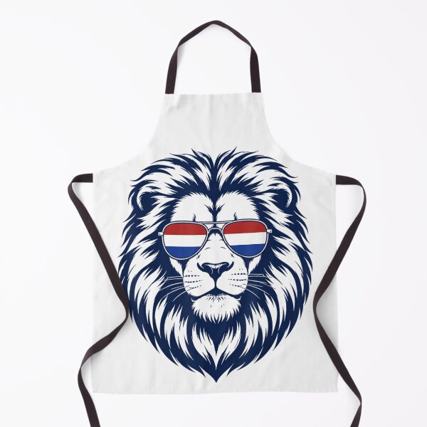 Item preview, Cool Blue Lion Wearing Netherlands Flag Sunglasses Dutch Pride Patriotic Art Design designed and sold by WilliaMaler.