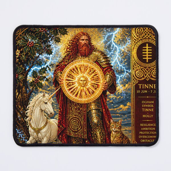 Item preview, Celtic Tree Calendar VIII: Taranis and the Holly | Celtic Tree Mythology Art designed and sold by Stoneflower-Art.