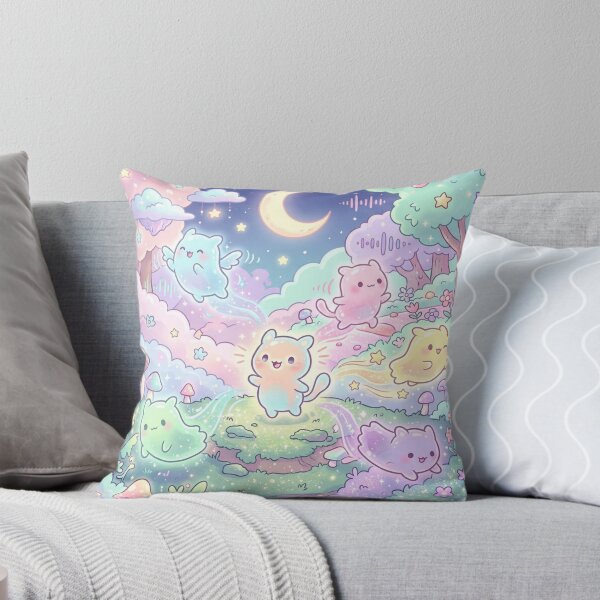 Item preview, Moonlit Kawaii Spirits in a Pastel Dream Garden designed and sold by CuteRage.