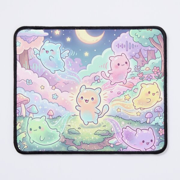 Item preview, Moonlit Kawaii Spirits in a Pastel Dream Garden designed and sold by CuteRage.