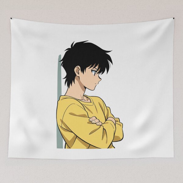 Item preview, Portrait - Man yellow sweater crossed arms pensive designed and sold by AnimeShin.