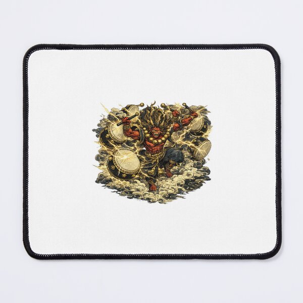Item preview, Raijin, God of Thunder | Japanese Mythology Ukiyo-e Art designed and sold by Ukiyo Spirit Studio.