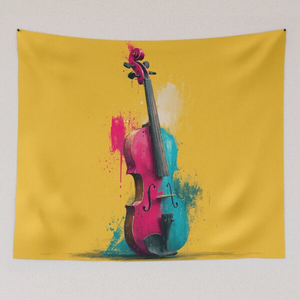 Item preview, classical violin drawing artwork designed and sold by gut2000.