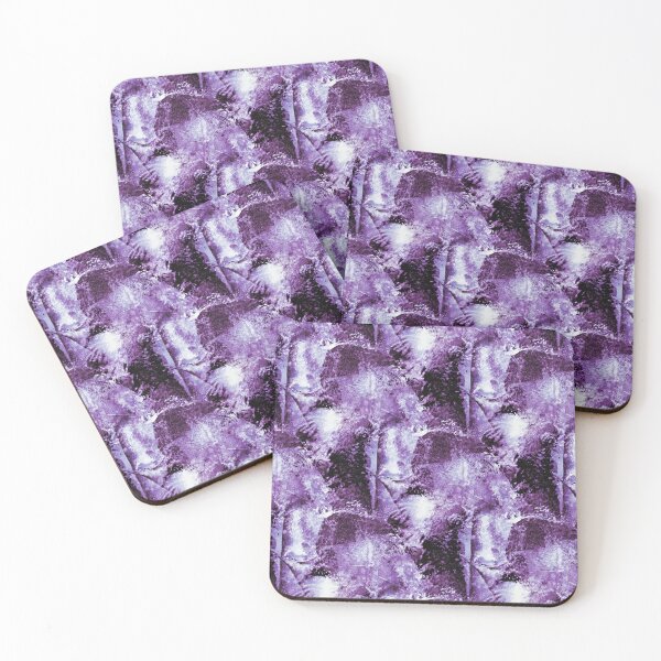 Item preview, Grungy Textured Abstract in Purple and Black designed and sold by Artistestella.