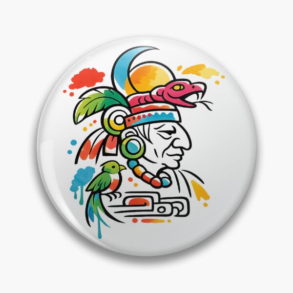 Item preview, Vibrant Mayan Priest with Serpent Headdress designed and sold by optimusprime39.