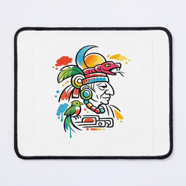 Item preview, Vibrant Mayan Priest with Serpent Headdress designed and sold by optimusprime39.