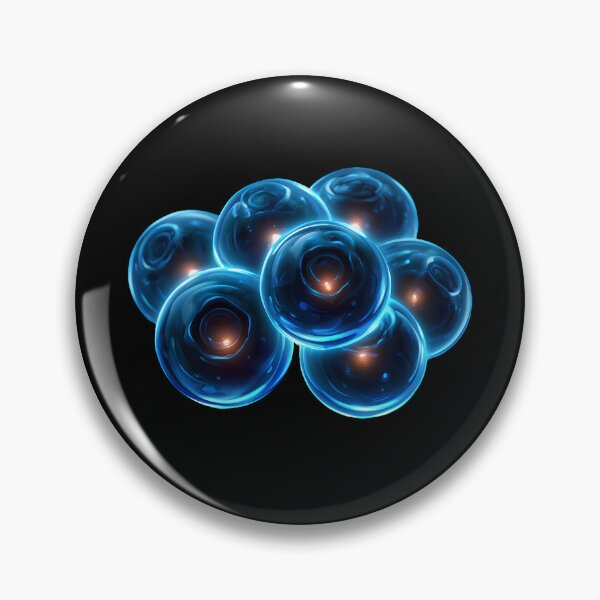 Item preview, Neon Blueberry Glow Cluster Icon designed and sold by daila70.
