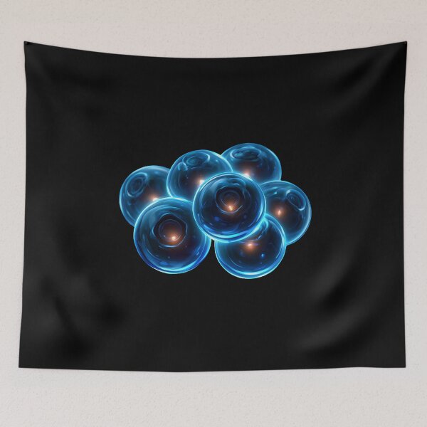 Item preview, Neon Blueberry Glow Cluster Icon designed and sold by daila70.