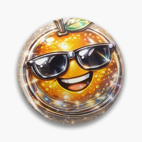 Item preview, Holographic Glitter Cool Orange Sunglasses Sparkle – Y2K Iridescent Citrus Art | Orange Aesthetic Gift designed and sold by irfanshikh.