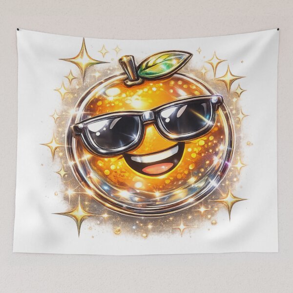 Item preview, Holographic Glitter Cool Orange Sunglasses Sparkle – Y2K Iridescent Citrus Art | Orange Aesthetic Gift designed and sold by irfanshikh.