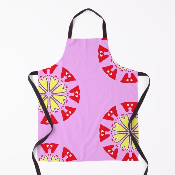 Item preview, Pink and Red Heart Flower Mandala Pattern designed and sold by Tinsleybluebell.