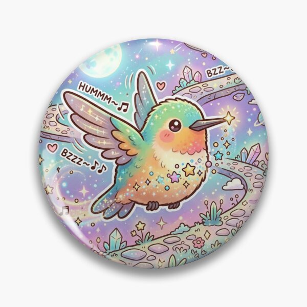 Item preview, Cosmic Hummingbird on the Stardust Melody Trail designed and sold by CuteRage.