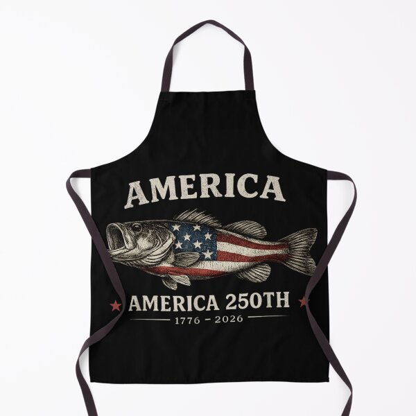 Item preview, Patriotic America 250th Quarter Semicentennial Anniversary 1776 To 2026 Fishing Bass Art designed and sold by WilliaMaler.