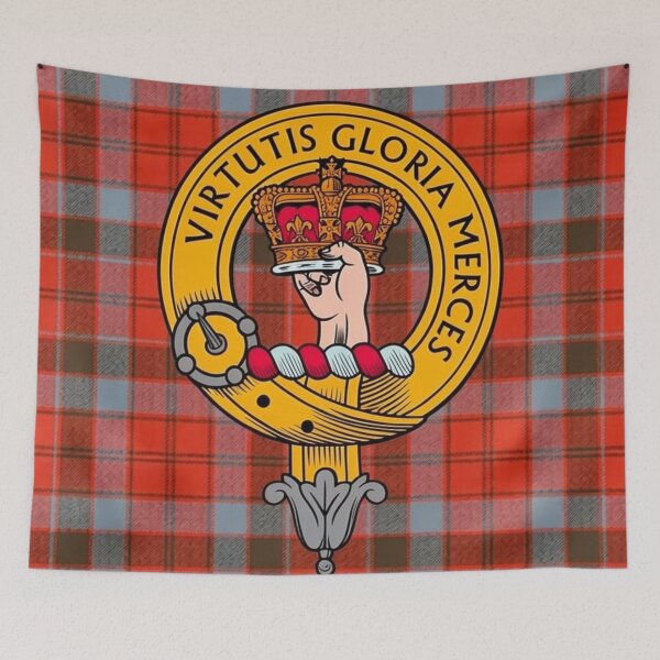 Item preview, Robertson Crest weathered Tartan designed and sold by Kirrindy Designs.