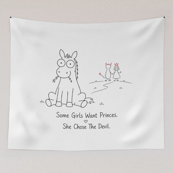 Item preview, Some Girls Want Princes. She Chose The Devil. designed and sold by byMosia.