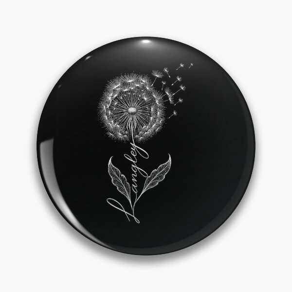 Item preview, Beautiful Dandelion Flower Blowing In The Wind Custom Script Name Langley Art designed and sold by WilliaMaler.