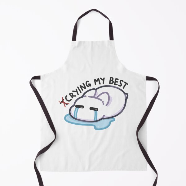 Item preview, Crying My Best Funny Sad Bunny Rabbit Art designed and sold by DesertMoonArts.