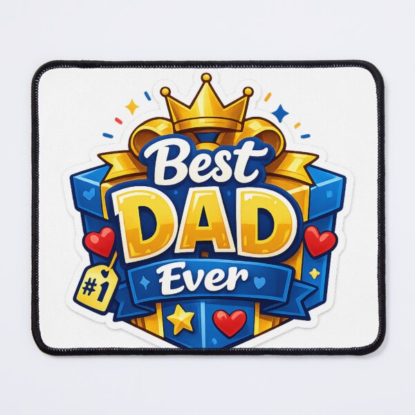 Item preview, Best Dad Ever – #1 Father’s Day Sticker designed and sold by Jyotisima8929.