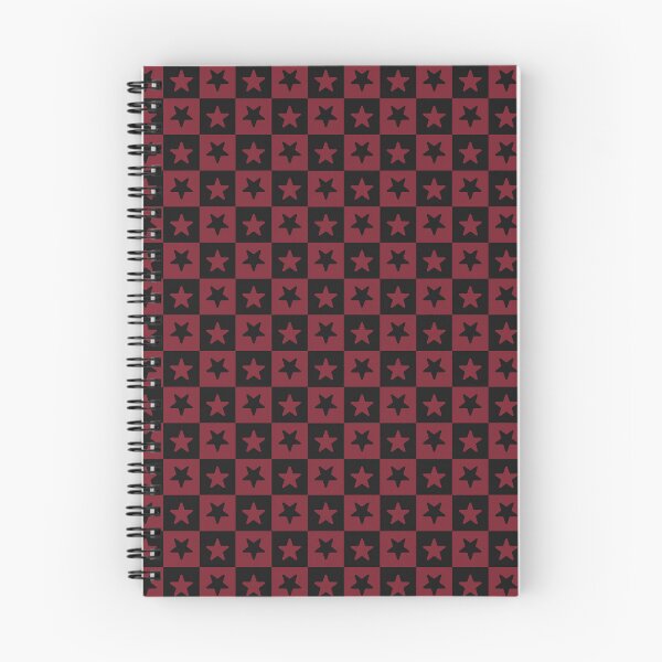 Item preview, Black and Red checkered stars designed and sold by pattern-archive.