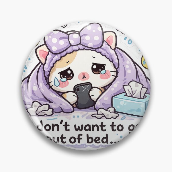Item preview, I Don't Want to Get Out of Bed Sticker designed and sold by graphixlab09.