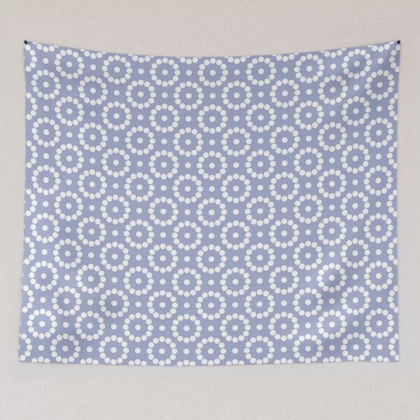 Item preview, Wild blue yonder & white circles designed and sold by Mint + Midnight.
