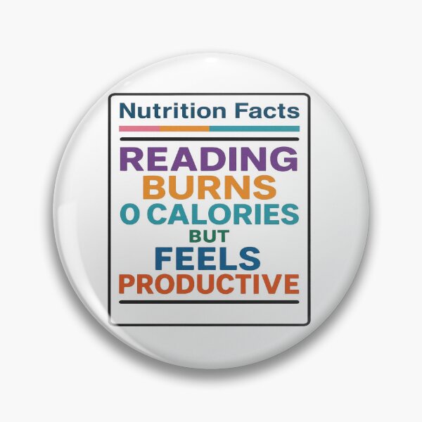 Item preview, Reading Burns 0 Calories But Feels Productive Funny Reader Design designed and sold by BookedAndDesign.